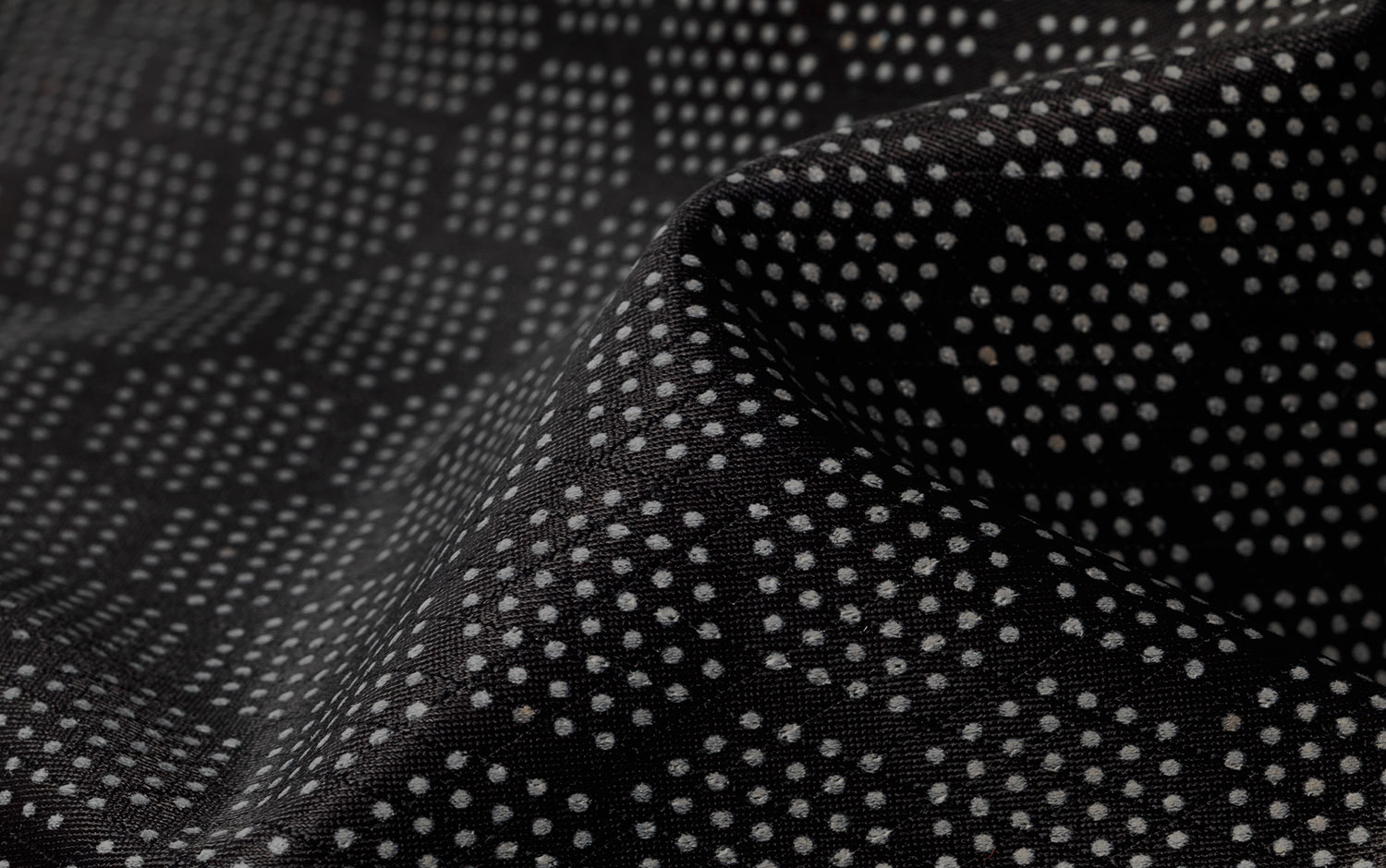 Ceramic Dots on a fabric