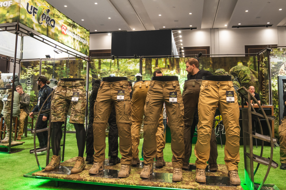 P-40 line of gear displayed at SHOT Show 2023