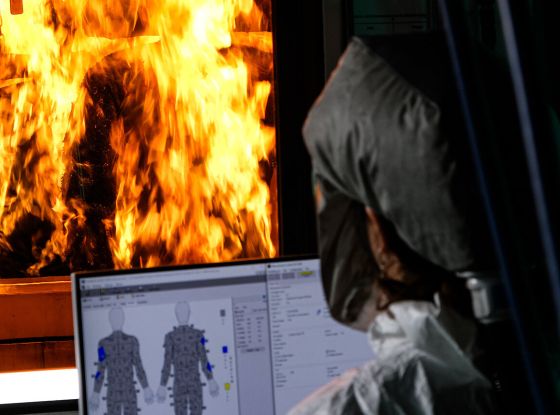 Flame resistant clothing testing methods