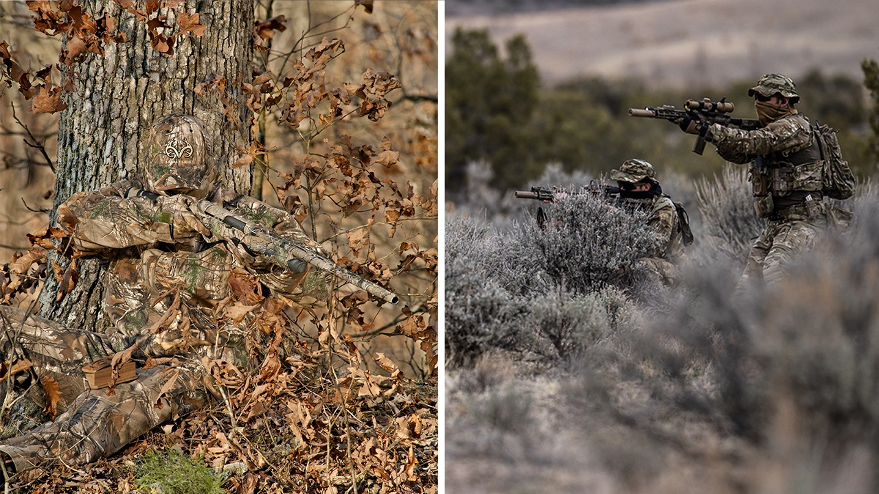 Difference between Hunting and Military camouflage