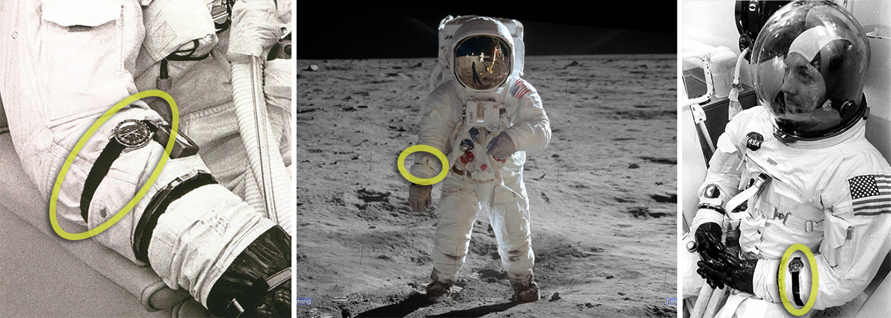 Die NASA verwendet ein Klettverschluss-Armband bei ihren Apollo-Missionen.
