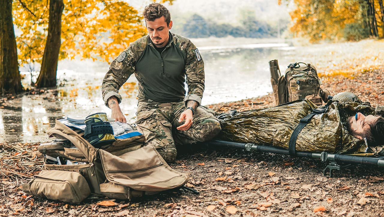 A prolonged field care bag can be used as a resupply point