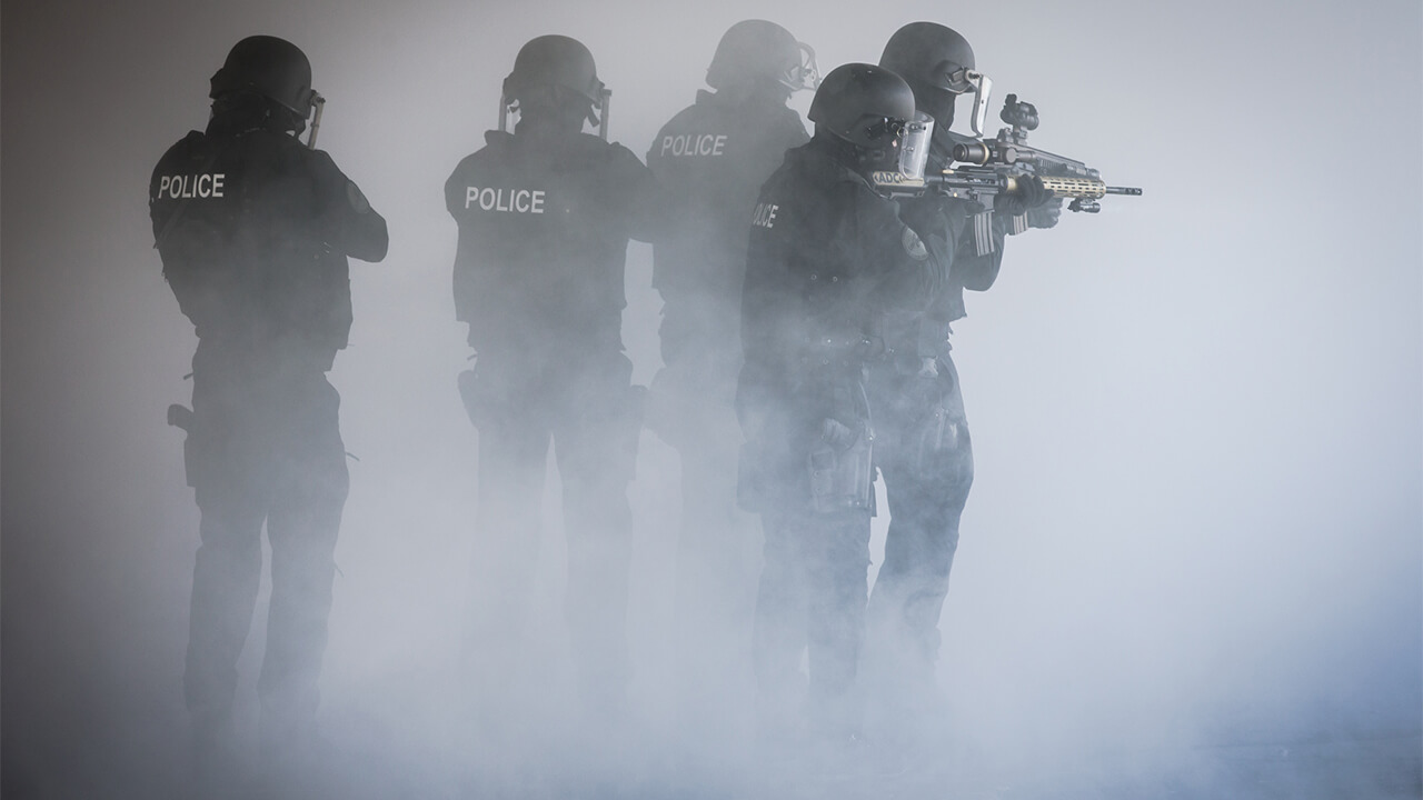  Reflective patches used by police SF units.