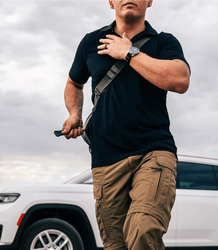 GEARING UP FOR CLOSE PROTECTION.