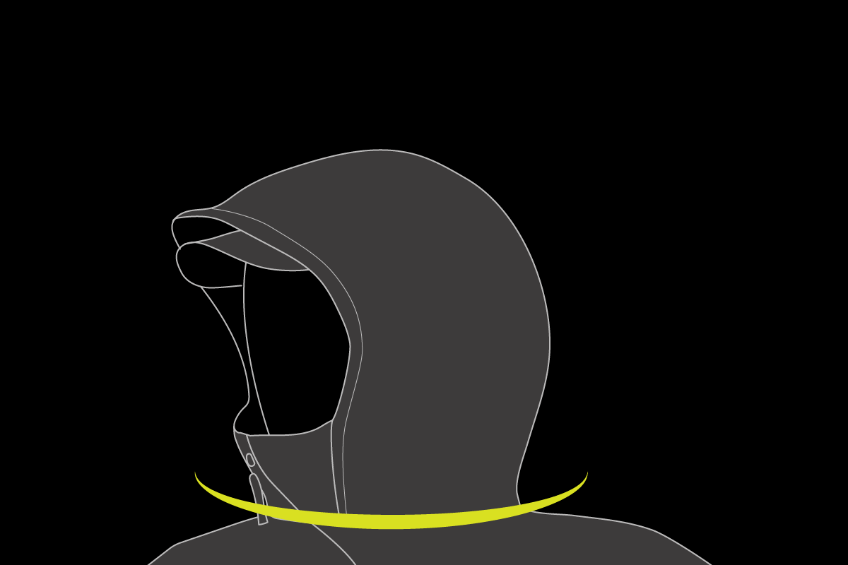 MOVES WITH YOUR HEAD Tactical hooded jacket moves with your head.