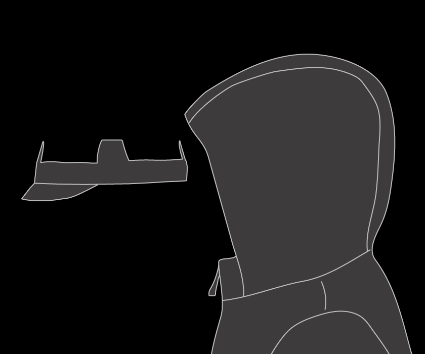 SISTEM HOOD/HARNESS ® ODSTRANI S KAPUCE Sistem Hood/Harness® se premika skupaj s tvojo glavo.