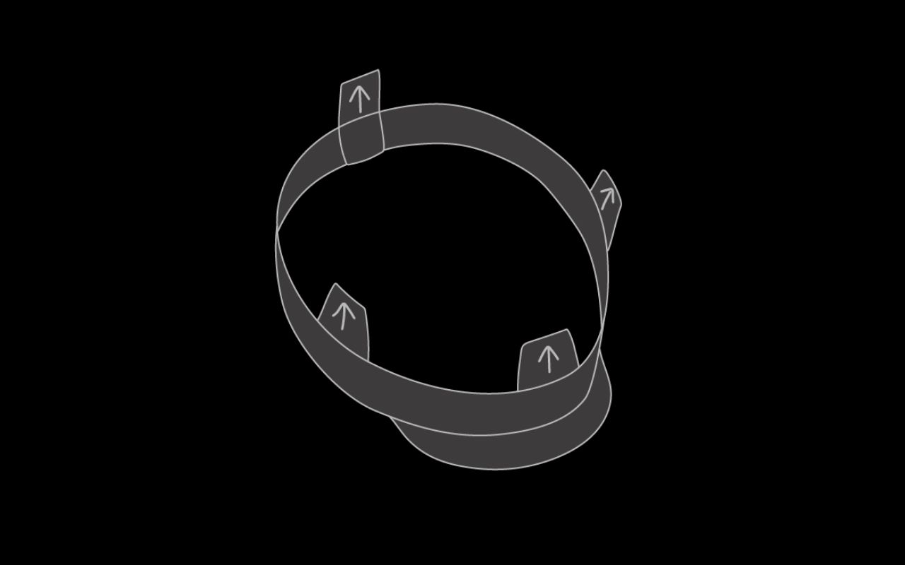 (OPTIONAL) POSITION THE FLAPS FOR JOINING Position the Hood/Harness® flaps.