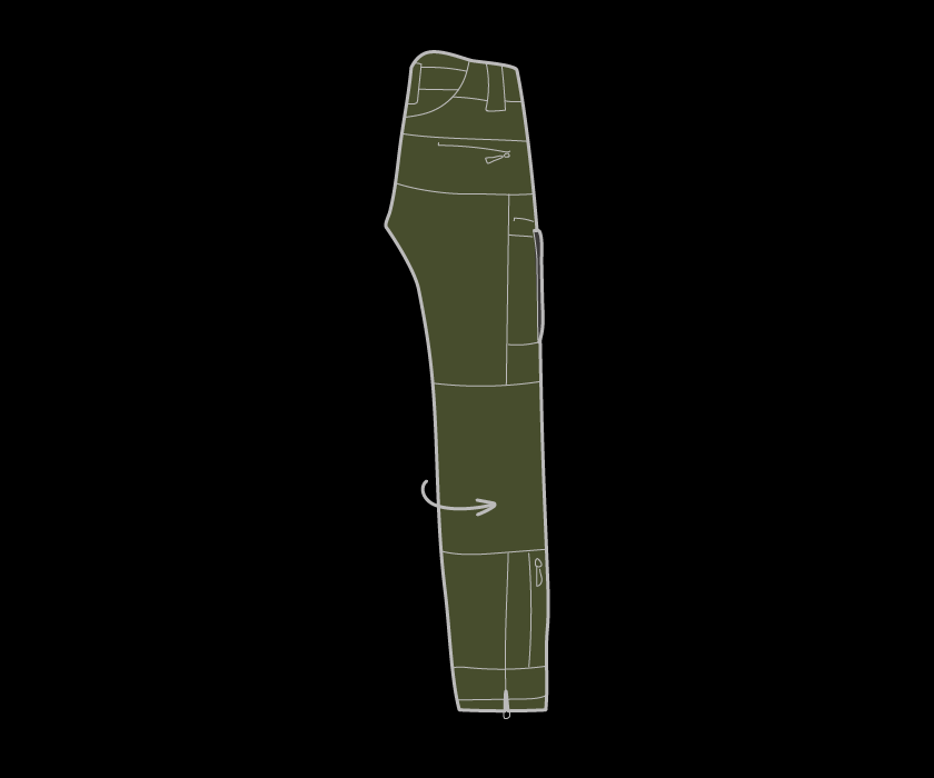 Ranger rolling tactical pants.