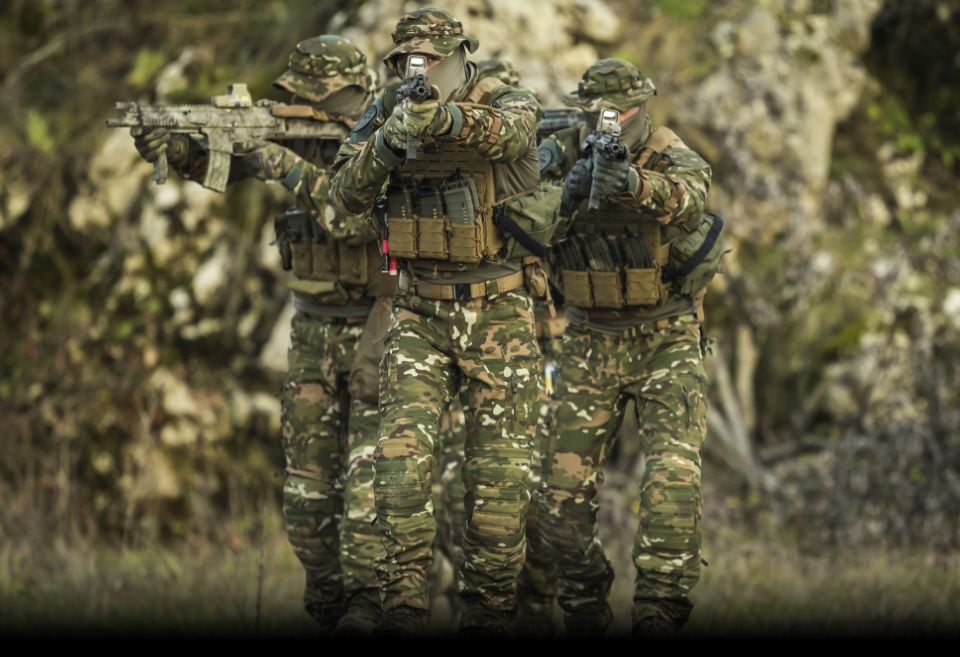 Industry leading tactical gear in A-TACS U, CON pattern
