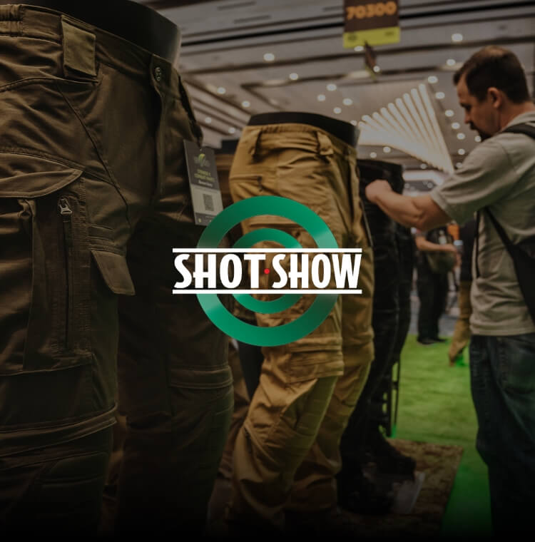 Upcoming - text Shot Show 2024