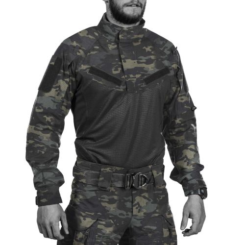 Amazon.com: Military Suit Combat Shirt and Pants Cargo Uniform Camouflage  Men Hiking Suit Cycling Black Camo S : Sports & Outdoors